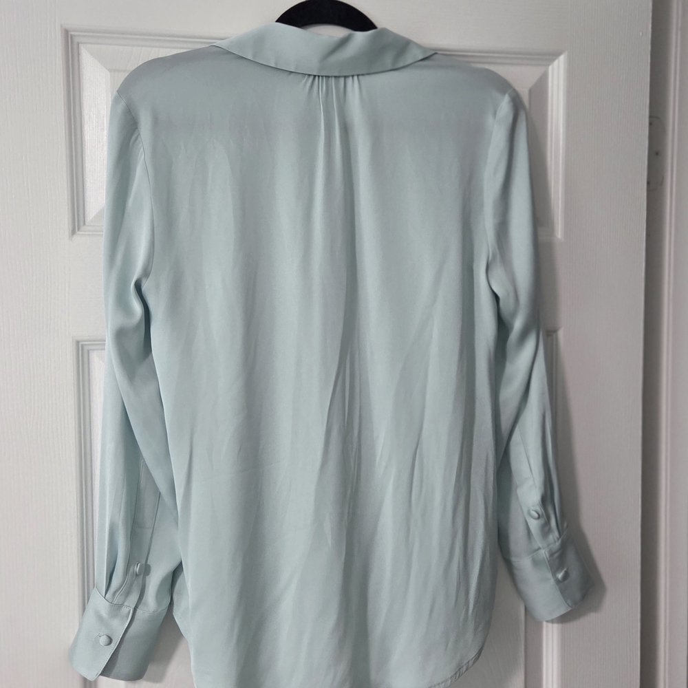 Chic Light Blue Button-Down Shirt - image 3